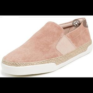 Vince Suede Johan Slip On Loafers blush pink size 7